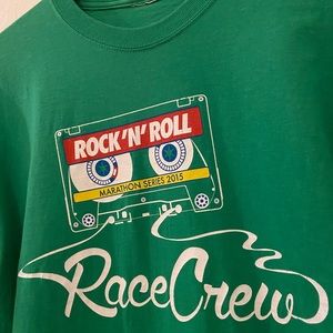 Rock’N’Roll Marathon Series 2015 T-Shirt Size Medium Like New Green